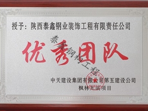 優(yōu).秀團(tuán)隊(duì)—中天楓林九溪