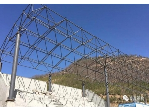 延安陽光城中學操場看臺鋼結構