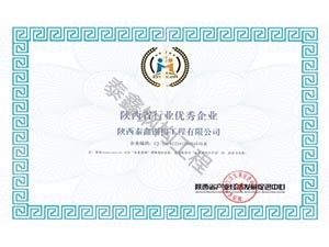 陜西省行業(yè)優(yōu).秀企業(yè)